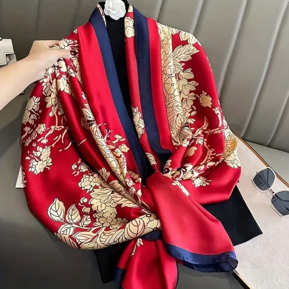 fashion scarves Accessories - In stock Floral Scarf Wrap